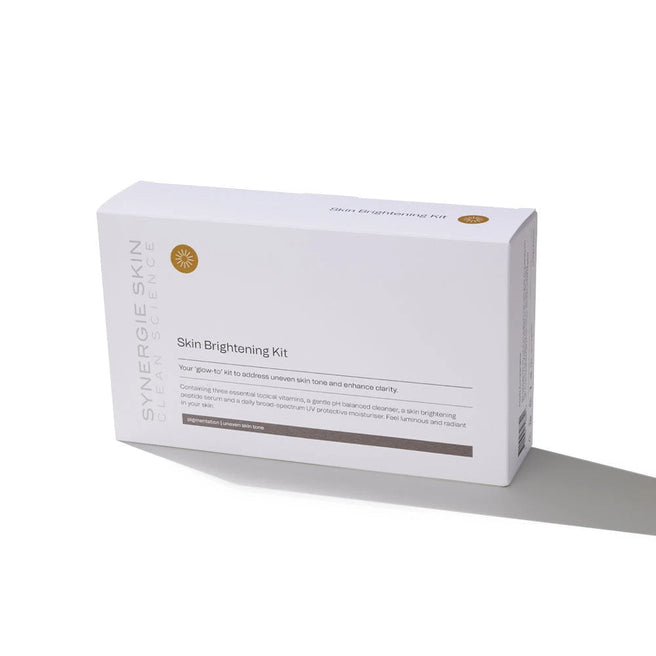 Skin Brightening Kit A glowing introductory and travel size skincare kit to address uneven skin tone and pigmentation