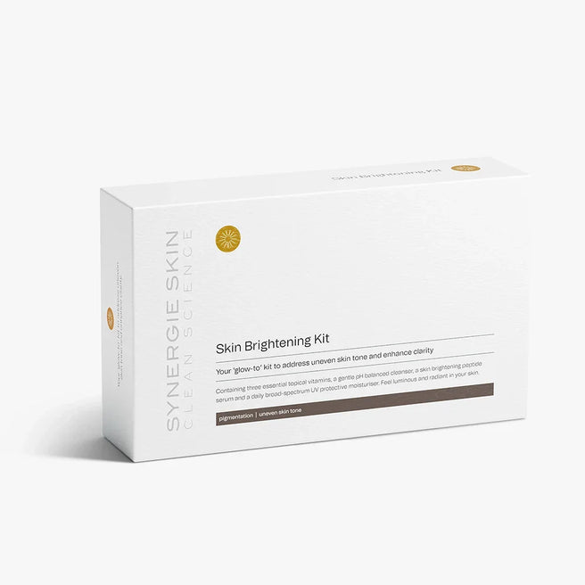 Skin Brightening Kit A glowing introductory and travel size skincare kit to address uneven skin tone and pigmentation